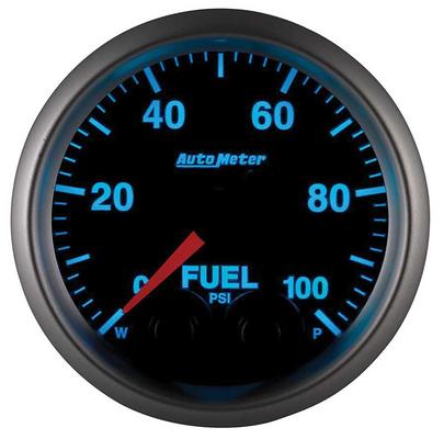 AutoMeter Elite Series 2-1/16 Electronic Fuel Pressure Gauge - 0-100 PSI - w/ Peak & Warning