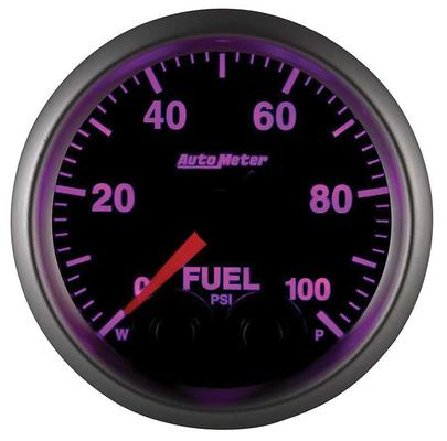 AutoMeter Elite Series 2-1/16 Electronic Fuel Pressure Gauge - 0-100 PSI - w/ Peak & Warning
