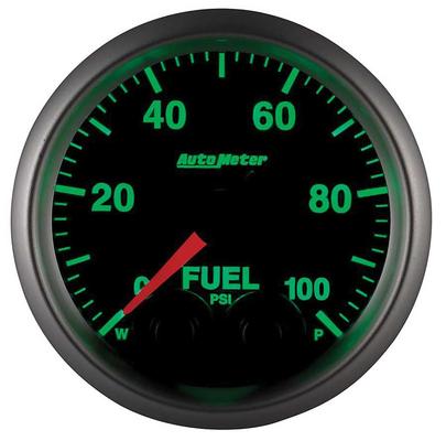AutoMeter Elite Series 2-1/16 Electronic Fuel Pressure Gauge - 0-100 PSI - w/ Peak & Warning
