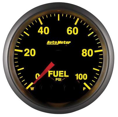 AutoMeter Elite Series 2-1/16 Electronic Fuel Pressure Gauge - 0-100 PSI - w/ Peak & Warning