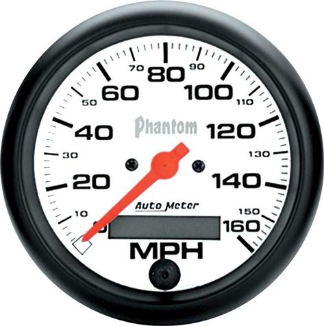 Auto Meter Phantom Series 3-3/8 Programmable 160 MPH Electric Speedometer