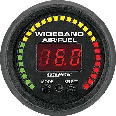 Auto Meter ES Series 2-1/16 Digital / Full Sweep Wide Band Air/Fuel Ratio Gauge