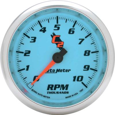 Auto Meter C2 Series 3-3/8 Full Sweep 10,000 RPM In Dash Tachometer