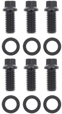 Black Oxide Hex Head Motor Mount to Block Bolt Set