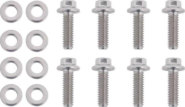 Chevy Small Block with Cast Aluminum Covers 8 Piece Stainless Steel Hex Head Valve Cover Bolt Set