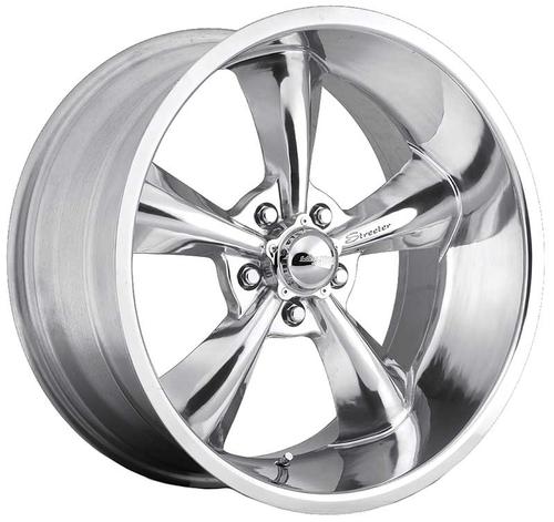 18 x 9 American Legend Streeter Wheel - Aluminum w/Polished Center - 5 x 4-3/4 Bolt Pattern