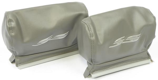 1994-96 Impala SS; Headrest Covers; 10-1/2 wide; Gray; Features Detailed SS Embroidery; LH and RH - Brand: PUI