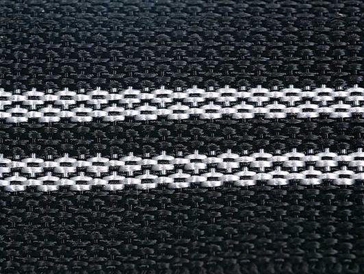 Genuine Chevrolet Buckle Bag Black with Silver Stripe Webbing