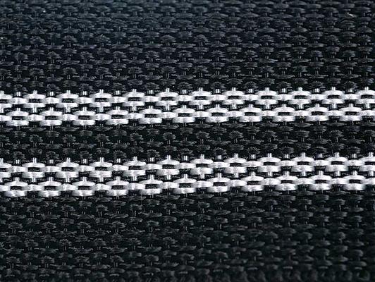 Genuine Chevrolet Buckle Bag Black with Silver Stripe Webbing