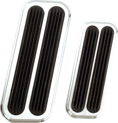Lokar Billet Aluminum Throttle Assembly Standard 1-1/2 x 4 Pedal Pad with Rubber Inserts