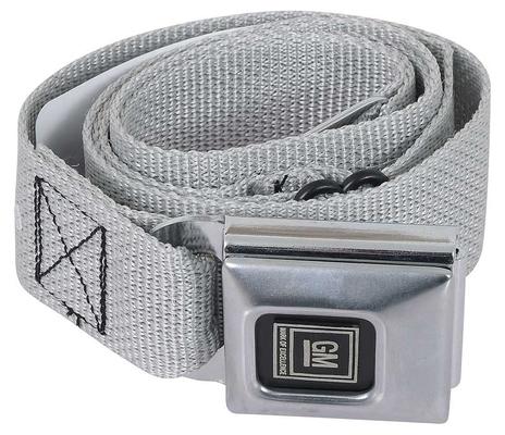 Seat Belt Trouser Belt GM Buckle (Silver)