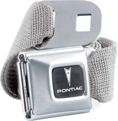 Pontiac Arrowhead Emblem Seat Belt Trouser Belt GM Buckle (Silver)
