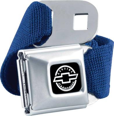 Genuine Chevrolet Seat Belt Trouser Belt (Navy Blue)