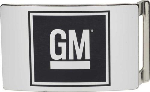 GM Mark Of Excellece Logo Belt Buckle - Brushed