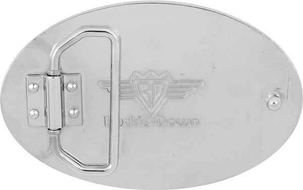 Pontiac Arrowhead Logo Belt Buckle Framed - Oval