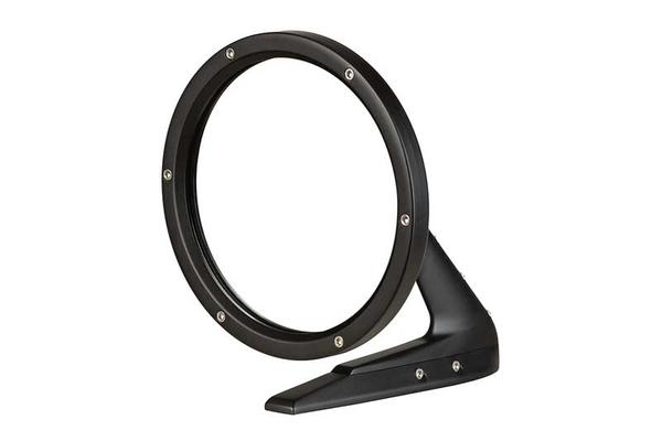 1960-74 Muscle Car Round Door Mirror With Smooth Leading Edge - Flat Black