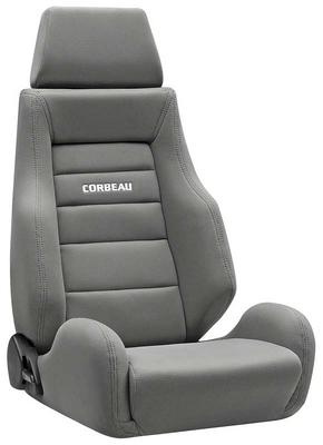 Corbeau GTS II Reclining Seat; Gray Cloth