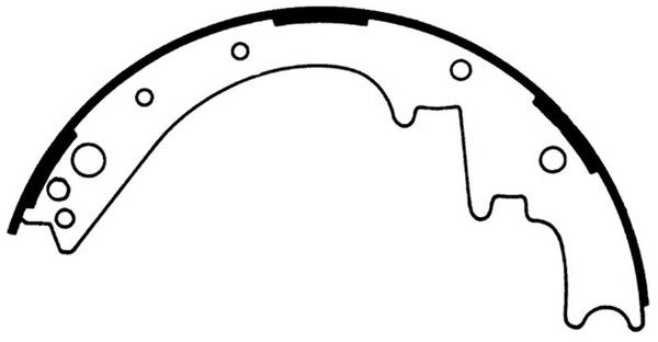 1962-74 Mopar B-Body / 1970-72 E-Body 11 X 2-1/2 Rear Brake Shoe Set