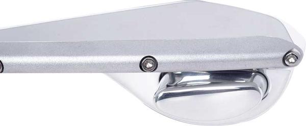 1967-69 Camaro / Firebird Two Piece Polshed Billet Outer Door Handles with Matte Silver Inserts
