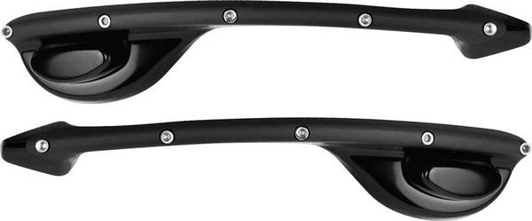 1967-69 Camaro / Firebird Two Piece Black Billet Outer Door Handles with Black Matte Inserts
