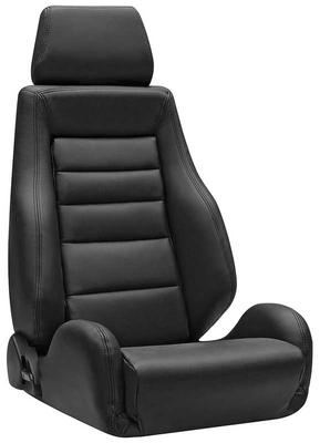Corbeau GTS II Reclining Seat; Black Leather