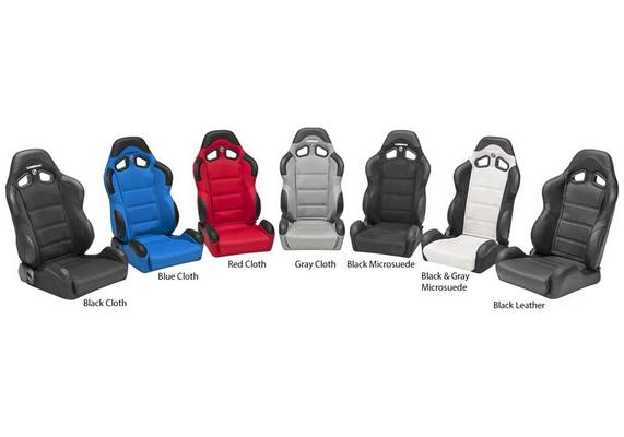 Corbeau CR1 Reclining Racing Seat - Standard Seat with Black Leather