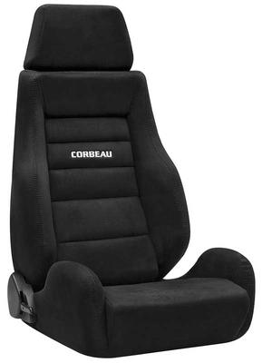 Corbeau GTS II Reclining Seat; Black Microsuede
