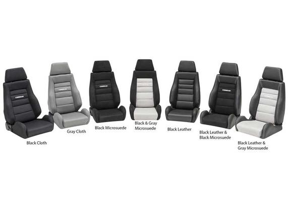 Corbeau GTS II Reclining Seat; Black Microsuede