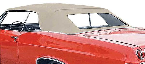 1965-70 Impala/GM B-Body Convertible; Rear Window Only; Plastic; Pinpoint Vinyl; Beige