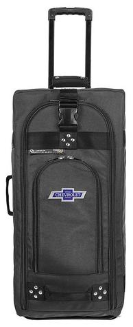 TRS Ballistic Check-in Luggage - Slate Gray w/ Blue Bow Tie