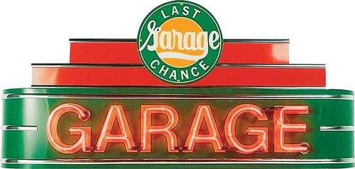 48 x 24 x 8 Last Chance Garage Neon Sign