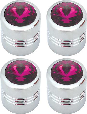 Purple Deluxe Swarovski Diamond Style Valve Stem Cap Set