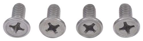 1947-91 Chevrolet/GMC Truck; Door Lock Striker, Door Latch Screws, Flat, Phillips Head Machine Screw; Zinc; 1/4-20 x 5/8; Set of 4