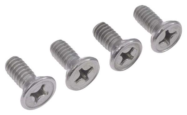 1947-91 Chevrolet/GMC Truck; Door Lock Striker, Door Latch Screws, Flat, Phillips Head Machine Screw; Zinc; 1/4-20 x 5/8; Set of 4