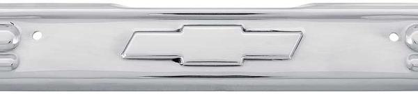 1967-72 Chevy Pickup, Blazer, Suburban Door Sill Plate ; Chrome; with Bow Tie Engraved; GM Licensed