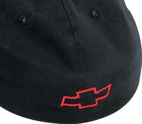 Dick Harrell Badge Flexfit Cap - Black with Red Bow Tie On Back