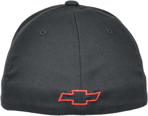 Dick Harrell Badge Flexfit Cap - Black with Red Bow Tie On Back