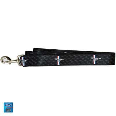 4' Long Mustang Fender Emblem Leash - Black