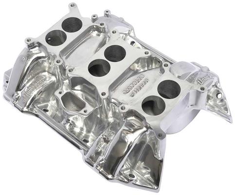 Mopar 413 / 426 / 440 Edelbrock Ch-6B Six Pack Intake Manifold With Polished Finish