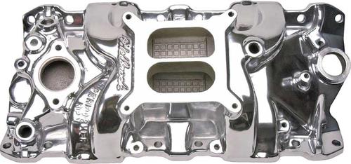 Edelbrock Performer RPM Intake Manifold 55-86 Small Block, Polished Finish, Without EGR