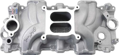 Chevrolet 348/409 Small ported Edelbrock Performer RPM W-Series Intake Manifold With As Cast Finish
