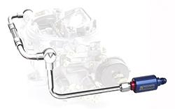 Edelbrock Thunder Series Dual Feed Fuel Line with Blue Filter