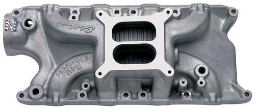 Edelbrock Performer RPM 302 1500-5500 RPM Non-EGR Intake Manifold with Satin Finish