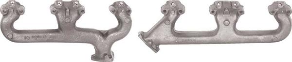 1969-81 Camaro, 71-74 Impala, 69-74 Nova; Exhaust Manifolds; Small Block; with Smog Tube Holes; Pair