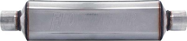 Flowmaster 18 Super HP-2 Muffler with 304S Polishable Stainless Steel Case; 2-1/4 Inlet/Outlet