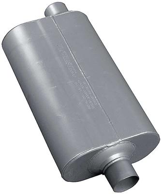 Flowmaster; 70 Series Muffler; 22 Length; With 2-1/2 Offset Inlet; 2-1/2 Center Outlet