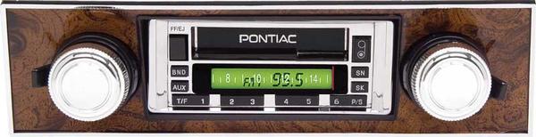 1967-68 Firebird - Am/Fm Stereo Radio (200W) - Burlwood & Chrome Face