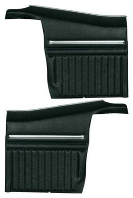 1969 Firebird; Rear Inner Side Panels; Standard Interior; Coupe; Black