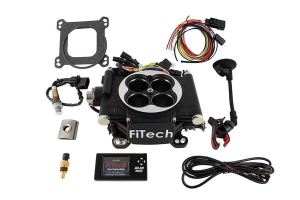 FiTech; Go EFI 4 EFI System; Basic Kit w/o Fuel Pump; 600 HP; Matte Black Finish