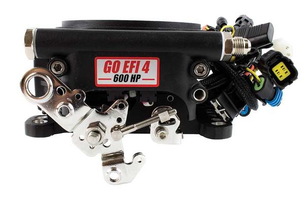 FiTech; Go EFI 4 EFI System; Basic Kit w/o Fuel Pump; 600 HP; Matte Black Finish